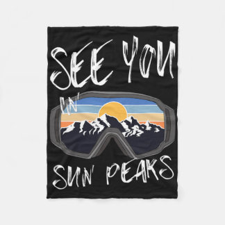 Couverture Polaire À Sun Peaks Vacation Ski Goggings