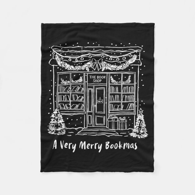 Couverture Polaire A Very Merry Bookmas Cozy Christmas Bookstore Holi (Devant)