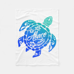 Couverture Polaire Abaco Tribal Tortue de mer Bahamas Vacances à la p