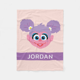 Couverture Polaire Abby Cadabby Face de fleurs Ajouter Votre Nom