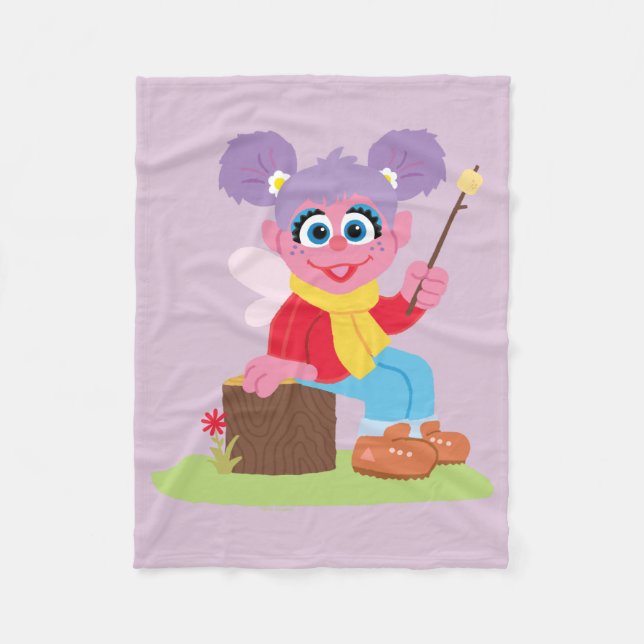 Couverture Polaire Abby Cadabby | Faire des S'mores (Devant)
