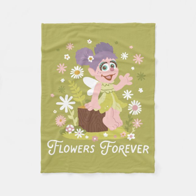 Couverture Polaire Abby Cadabby | Fleurs pour toujours (Devant)