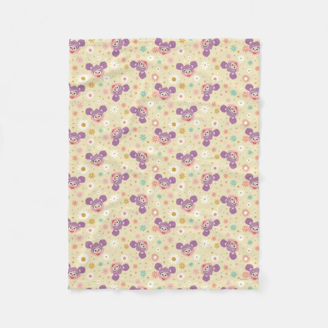 Couverture Polaire Abby Cadabby | Motif de la face de fleurs (Devant)