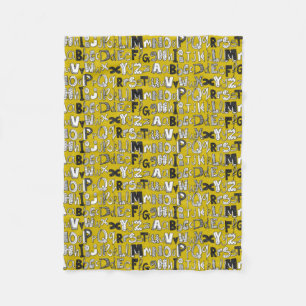 Couverture Polaire ABC jaune