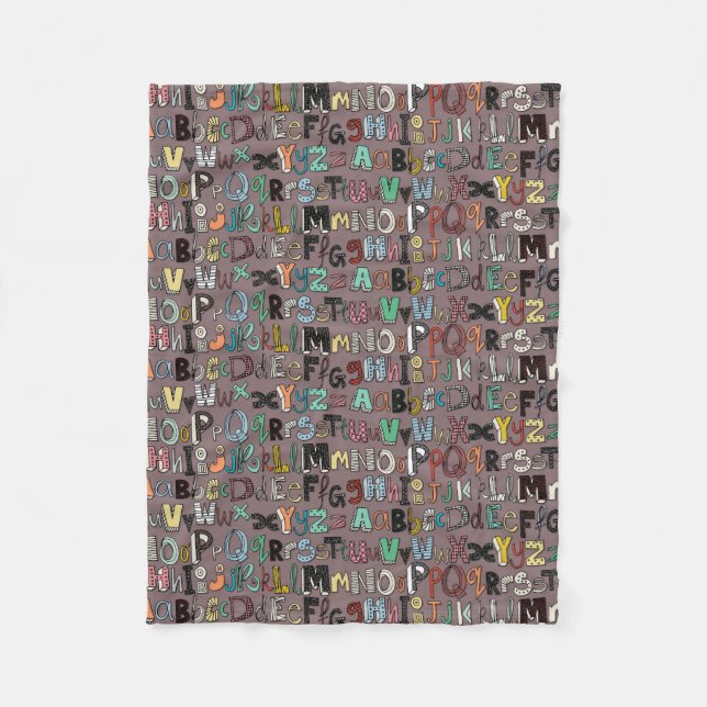 Couverture Polaire ABC mocha multi (Devant)