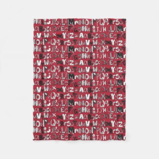 Couverture Polaire ABC rouge