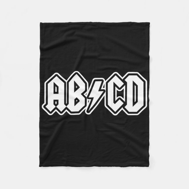 Couverture Polaire Abcd S'Amuser De Retour À L'École Étudiant Enseign (Devant)