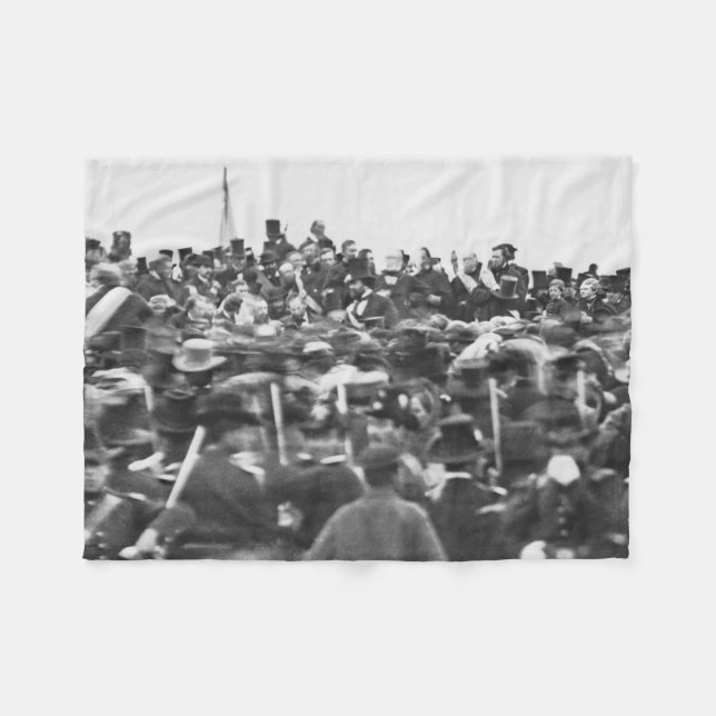 Couverture Polaire Abe Lincoln Gettysburg Adresse : Fin de la guerre  (Devant (Horizontal))
