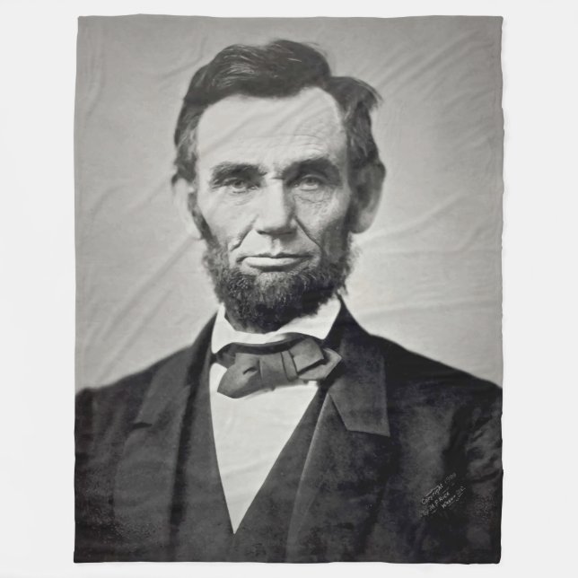 Couverture Polaire Abraham Lincoln Gettysburg Portrait (Devant)