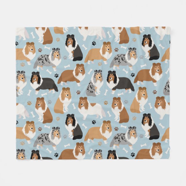 Couverture Polaire Abri des os et des pattes de chien (Devant (Horizontal))