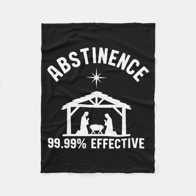 Couverture Polaire Abstinence 99.99 Percent Effective Nativity Christ (Devant)