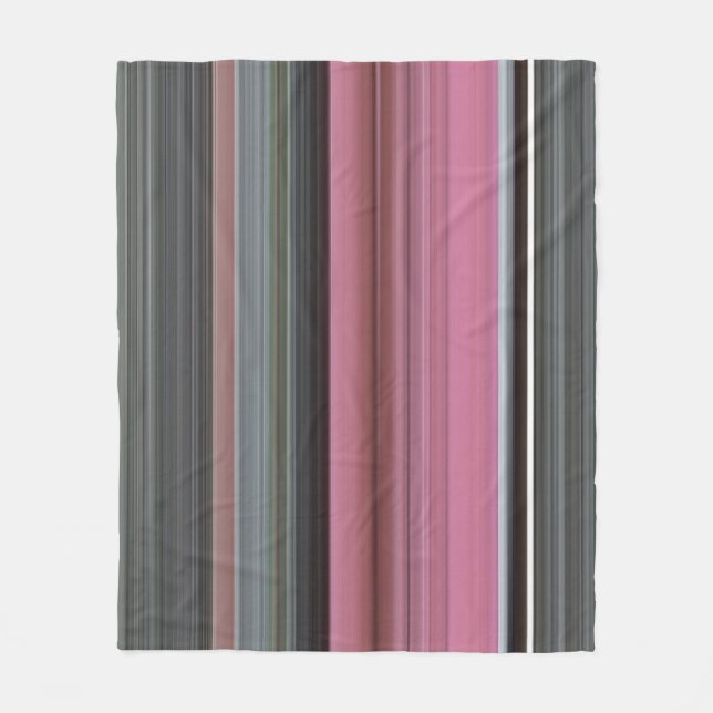 Couverture Polaire Abstract #1: Rose et grey (Devant)