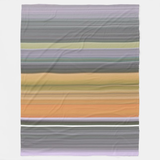 Couverture Polaire Abstract #1: Yellow and grey (Devant)
