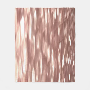 Couverture Polaire Abstract #3: Copper Rose Gold