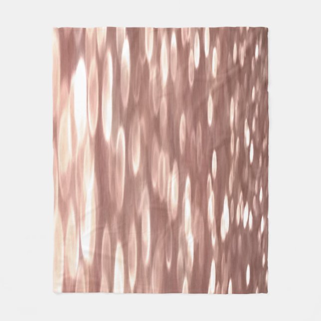 Couverture Polaire Abstract #3: Copper Rose Gold (Devant)