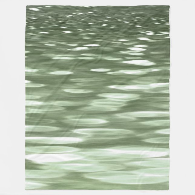 Couverture Polaire Abstract #3: Olive green blur (Devant)