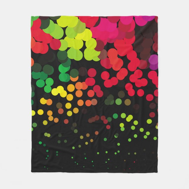 Couverture Polaire Abstract halftone background pattern. Geometric co (Devant)