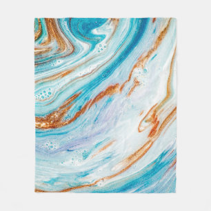 Couverture Polaire Abstract ocean- ART. Natural Luxury. Style incorpo