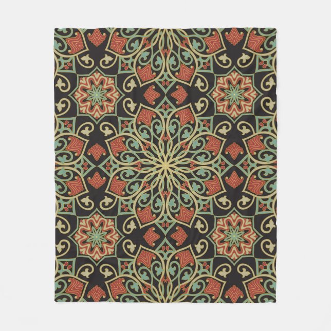 Couverture Polaire Abstract pattern. Oriental color background.  (Devant)