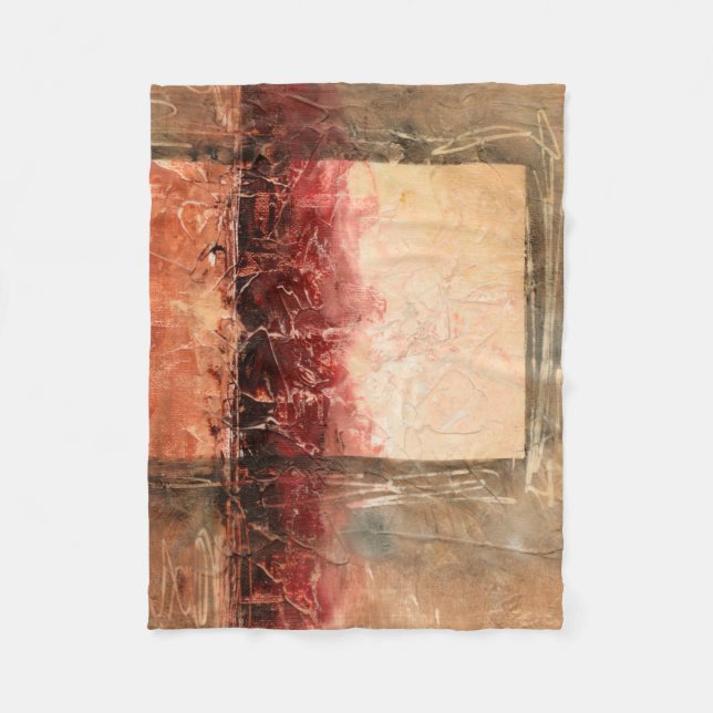 Couverture Polaire Abstract Red Landscape (Devant)