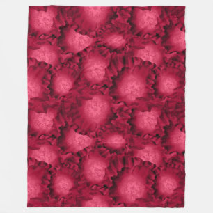 Couverture Polaire Abstract red roses poppy flowers floral romantic