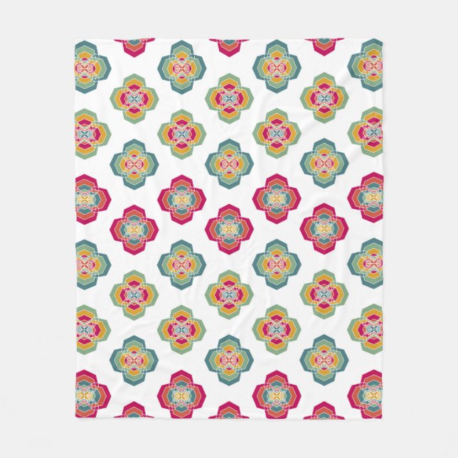 Couverture Polaire Abstract Seamless Floral Background, surface textu (Devant)