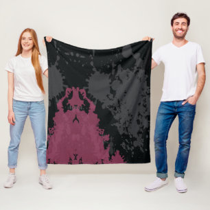 Couverture Polaire Abstractions Colorées : Une Fusion d'Éclaboussures