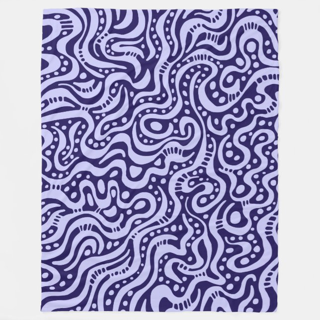 Couverture Polaire Abstrait 041211 - Bleu en poudre sur 150a51 (Devant)