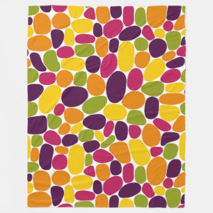 Couverture Polaire Abstrait 160417 - Couleurs de gomme à vin