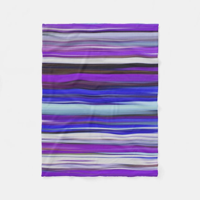 Couverture Polaire Abstrait #2 : Flou ultraviolet (Devant)