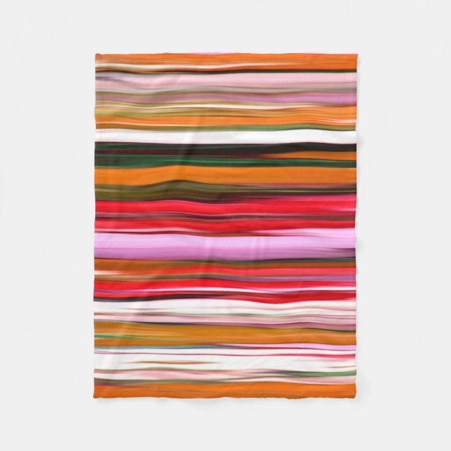 Couverture Polaire Abstrait #2 : Orange blur (Devant)