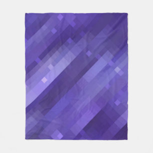 Couverture Polaire Abstrait brillant en mosaïque violet arrière - pla