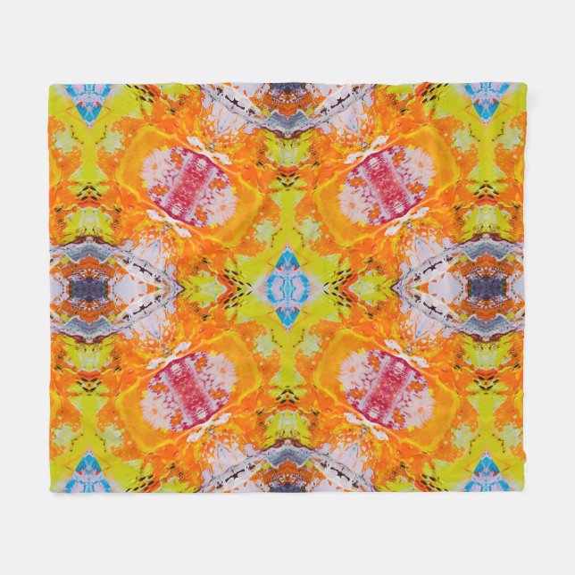 Couverture Polaire Abstrait coloré (Devant (Horizontal))