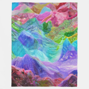 Couverture Polaire Abstrait de Crystal Mountain