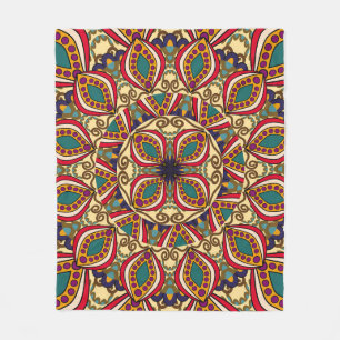 Couverture Polaire Abstrait Ethnic Ornate Background, antique,