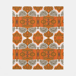 Couverture Polaire Abstrait Ethnique vintage Motif sans couture. tend