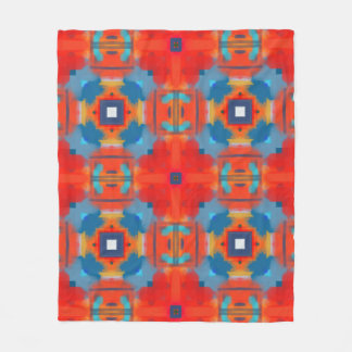 Couverture Polaire Abstrait funky aux couleurs vives