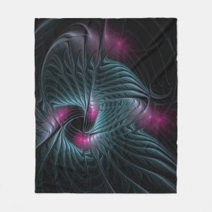 Couverture Polaire Abstrait Imaginaire coloré fractal