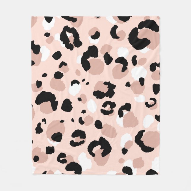 Couverture Polaire Abstrait moderne léopard sans couture motif. Anima (Devant)