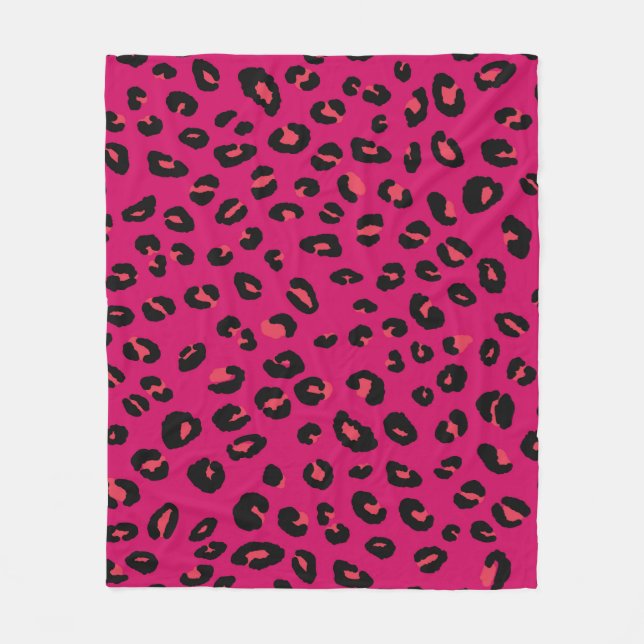 Couverture Polaire Abstrait moderne léopard sans couture motif. Anima (Devant)