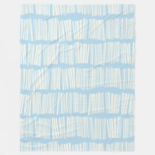 Couverture Polaire Abstrait moderne Motif en Pastel Bleu clair