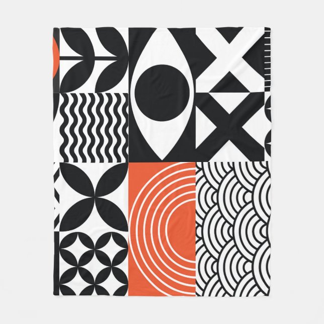 Couverture Polaire Abstrait moderne : toile de design artistique. (Devant)