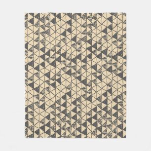Couverture Polaire Abstrait Motif triangle Vintage.