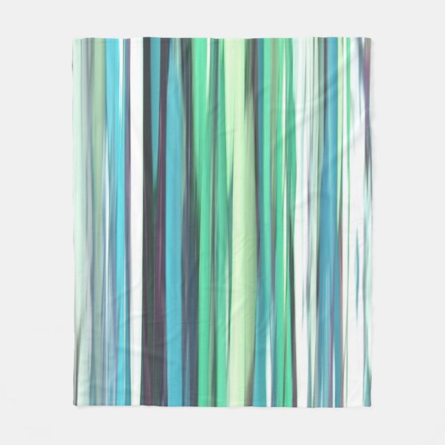 Couverture Polaire Abstrait n° 2 : bleu vert d'eau (Devant)