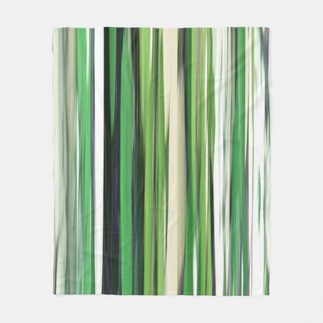 Couverture Polaire Abstrait n° 2 : Flou vert (Devant)