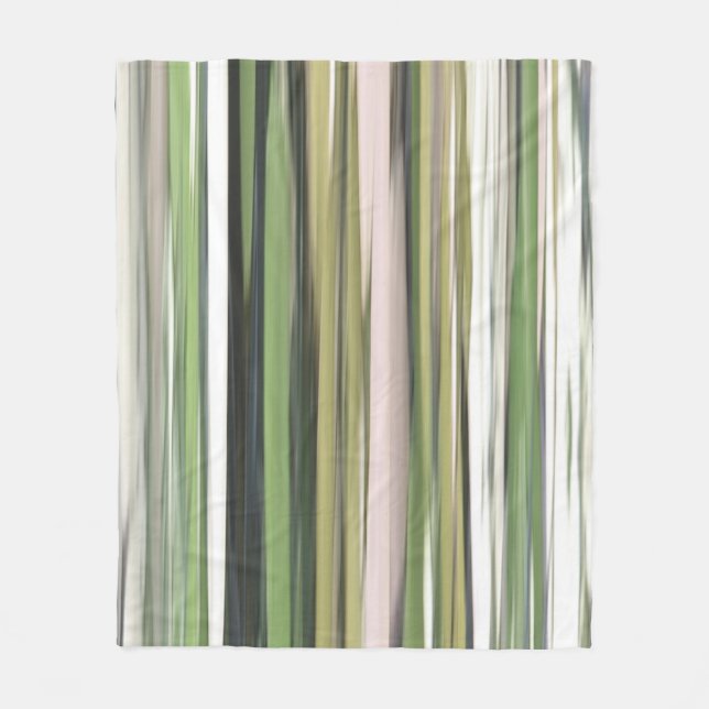Couverture Polaire Abstrait n° 2 : Flou vert olive (Devant)
