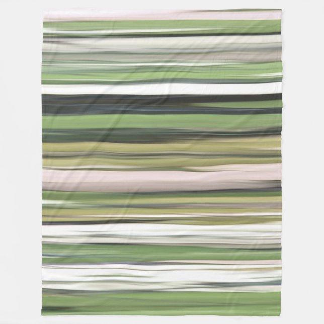 Couverture Polaire Abstrait n° 2 : Flou vert olive (Devant)