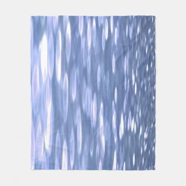 Couverture Polaire Abstrait n° 3 : Brillant bleu poudre (Devant)