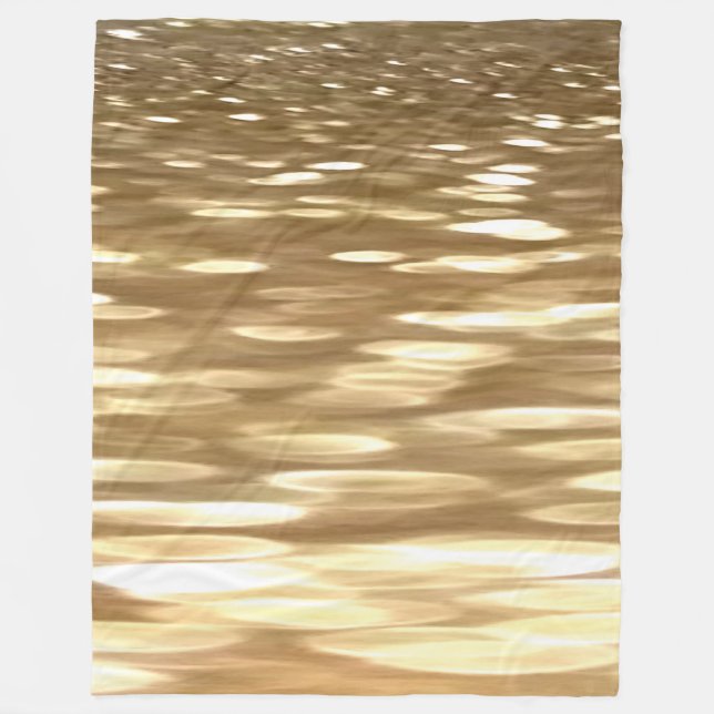 Couverture Polaire Abstrait n° 3 : Mélangeur d'or (Devant)