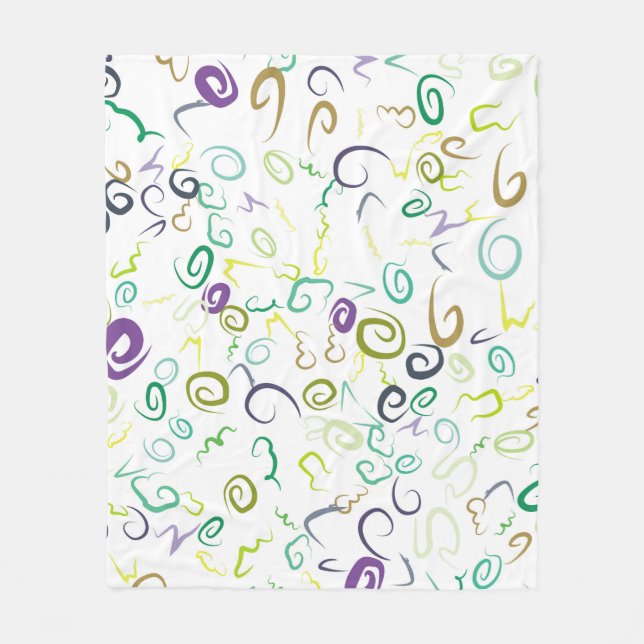 Couverture Polaire Abstrait sans couture motif manuel abstrait, art,  (Devant)